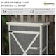 image 4 of Outsunny Garden Shed Outdoor Tool Storage w/ 2 Shelve 75 x 56 x115cm Grey