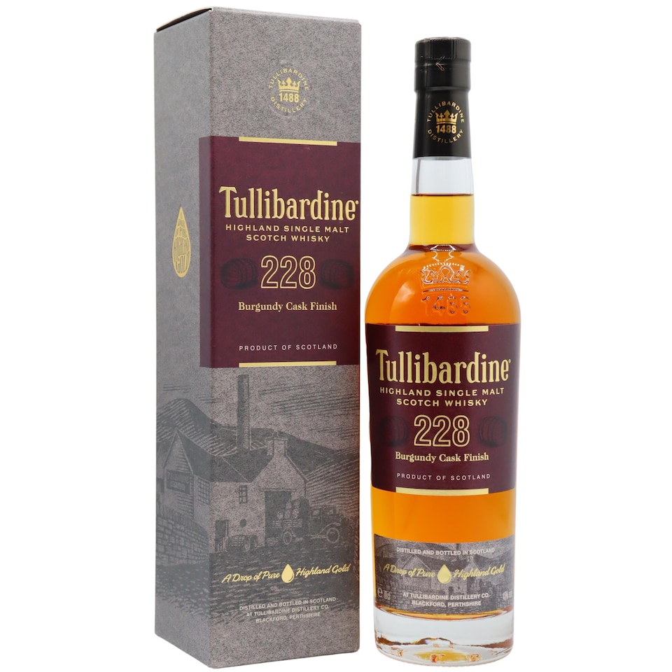 Tullibardine 228 Burgundy Cask Finish Highland Single Malt Scotch Whisky