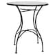 image 8 of 60cm Round Mosaic Ceramic Garden Bistro Table | Multi | Geometric Green | 1