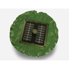 Primrose Floating Lily Pad Solar Water Fountain with Lights & Remote 36cm