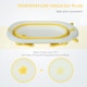 image 6 of HOMCOM Foldable Baby Bath Tub Ergonomic with Temperature-Induced Water Plug