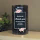 image 2 of Personalised Floral Smoked Glass LED Candle White