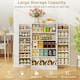 image 8 of COSTWAY Kitchen Cupboard Buffet Pantry Cabinet with Countertop White