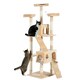 image 1 of PawHut 173cm Cat Tower Scratching Post Activity Centre for Indoor Cream