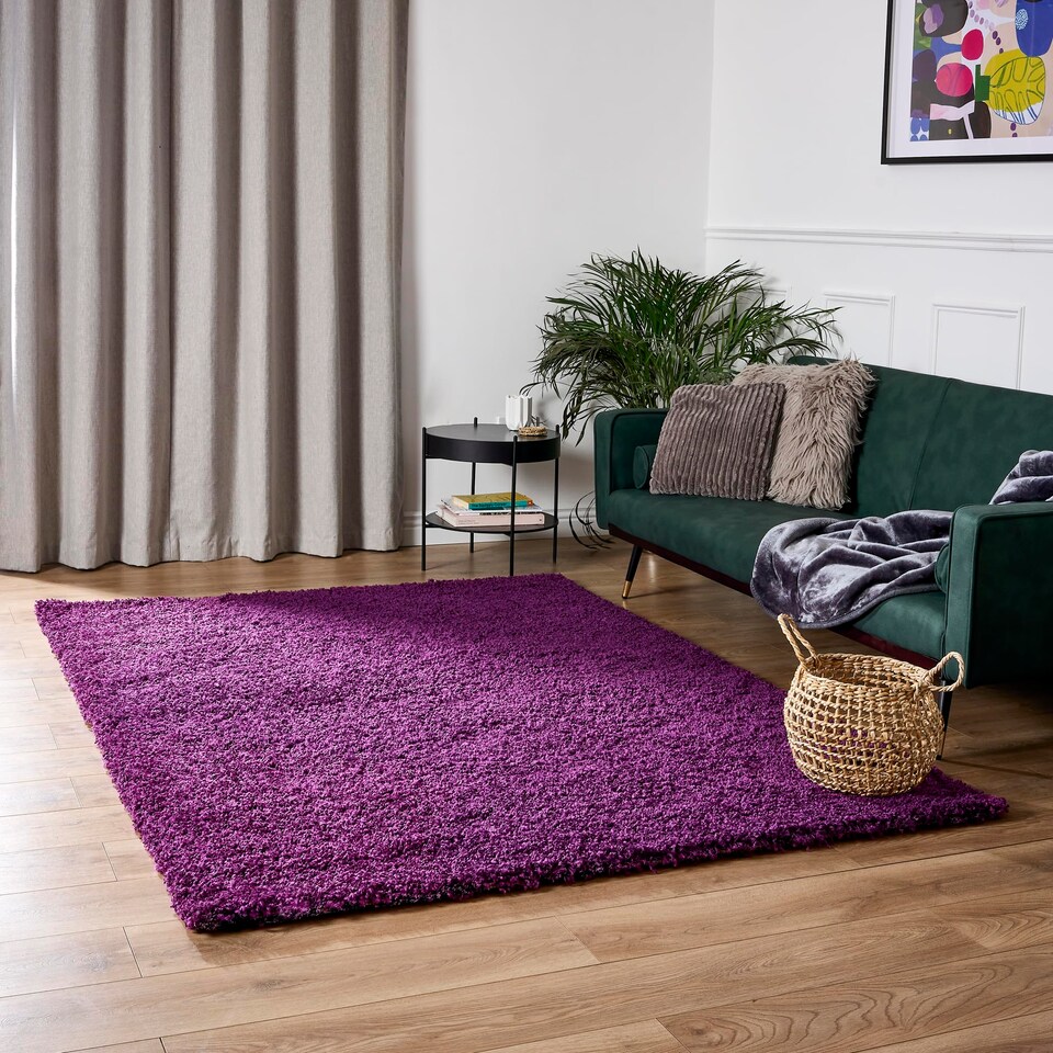 image 1 of Bargainia California Shaggy Rug Soft Pile Living Room