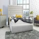 image 1 of Terra Plush Single Bed Frame - Silver