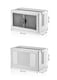 image 1 of Collapsible Closet Organizers with Foldable Plastic Storage Boxes