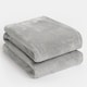 image 2 of OHS Ultra Soft Flannel Fleece Throw Blanket | Grey | Slate - 200CMx240CM