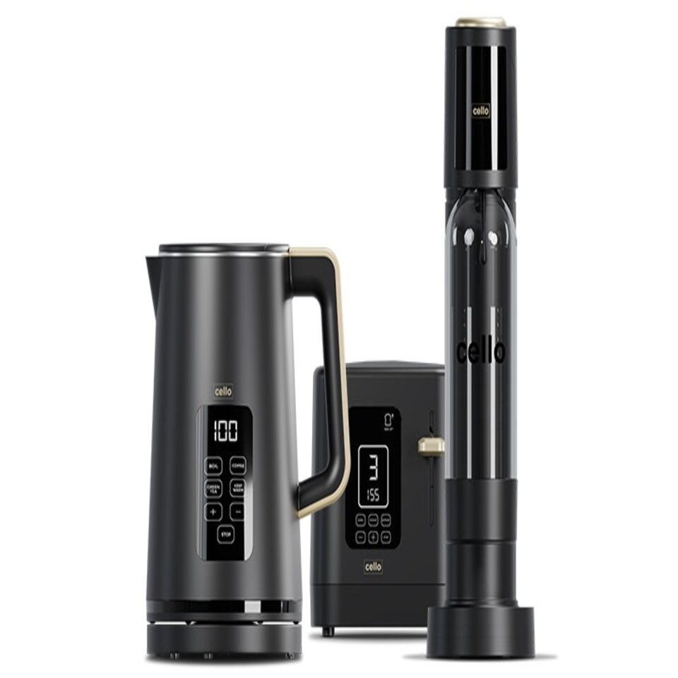 image 1 of Cello Refresh Bundle - Digital Kettle, 2 Slice Toaster and Soda Maker
