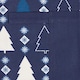 image 2 of Homescapes Blue Winterland Christmas Apron | Blue | One Size