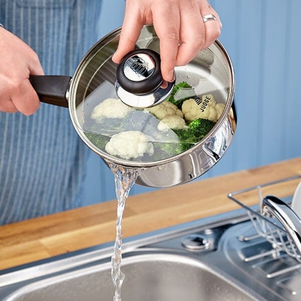 image 1 of Judge Vista 6 Piece Draining Saucepan Set