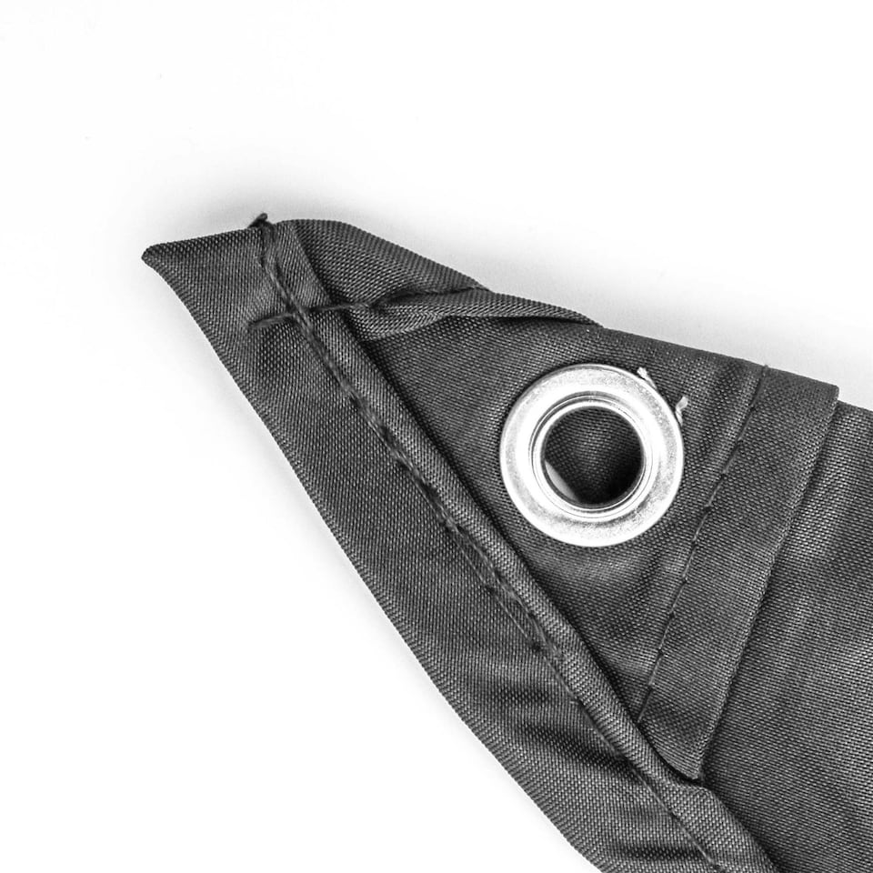 image 1 of Harbour Housewares Triangle Shade Sail - 3.6m - Black Black