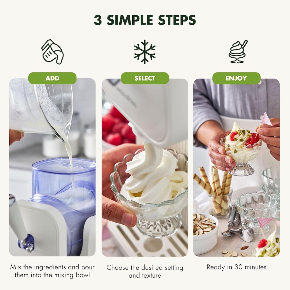 image 1 of Greenpan Frost Ice Cream Maker & Slushie Machine with Built-In Compressor