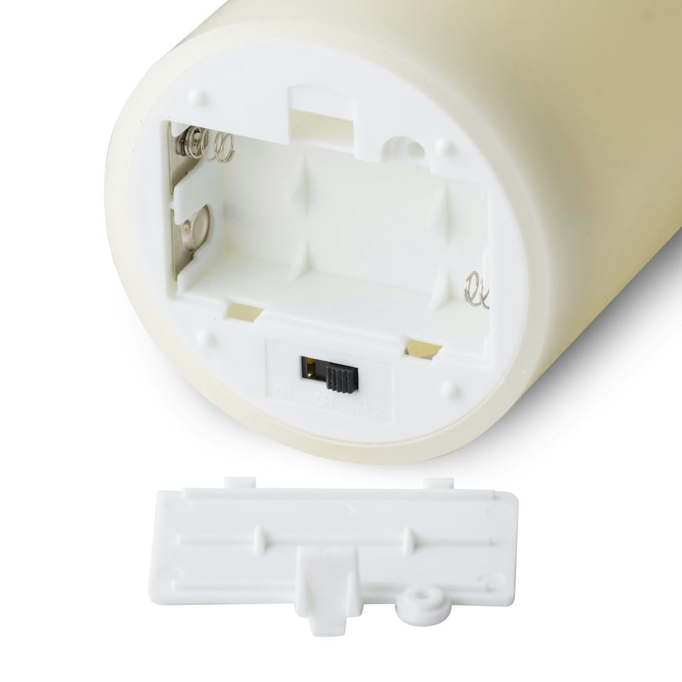 image 1 of Hill Interiors Luxe Collection Natural Glow 3 X 4 LED Ivory Candle - Ivory - One Size