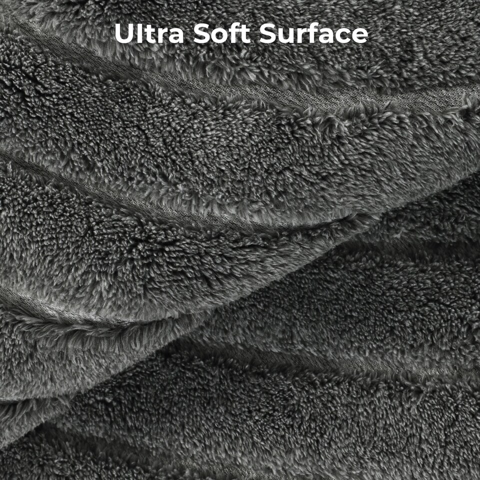 image 1 of Marlow 120x160cm Plush Velvet Area Rug Washable Non Slip Floor Mat Living Room | Grey | Grey