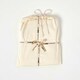 image 5 of Homescapes Cream Organic Cotton Flat Sheet 400 TC, King | Cream | King
