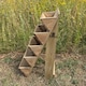 image 6 of 5 Tier Stepped Wooden Garden Flower & Herb Planter