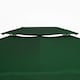 image 8 of Outsunny 3x4m Gazebo Replacement Roof Canopy 2 Tier Top UV Cover Green