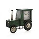 image 2 of Hometime Mantel Clock - Dark Green Tractor Green