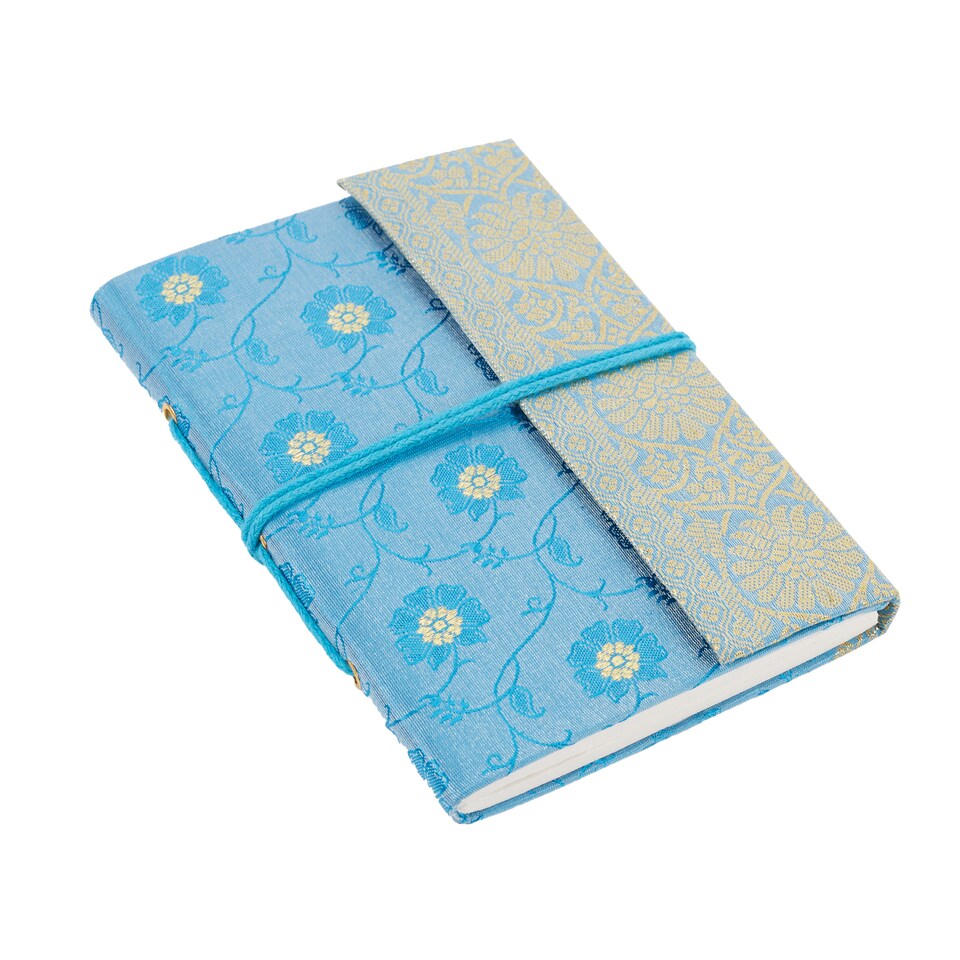 image 1 of Medium Sari Fabric Notebook