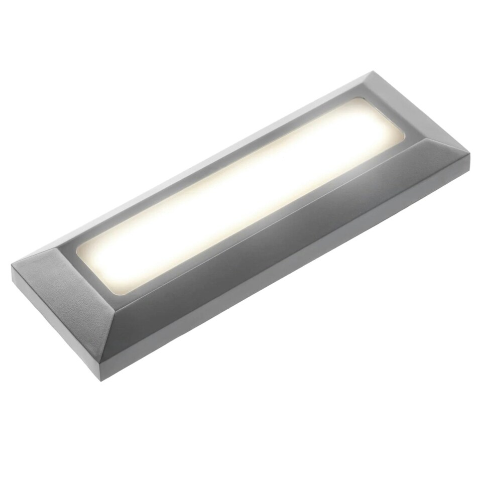 image 1 of CGC REBECCA Dark Grey Slim LED Outdoor Rectangle Brick Light Grey