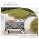 image 3 of Garden Trolley - foldable with 2 mesh pockets, 80 kg load capacity | Grey | grey | 95 x 53,50 x 117 cm | 1