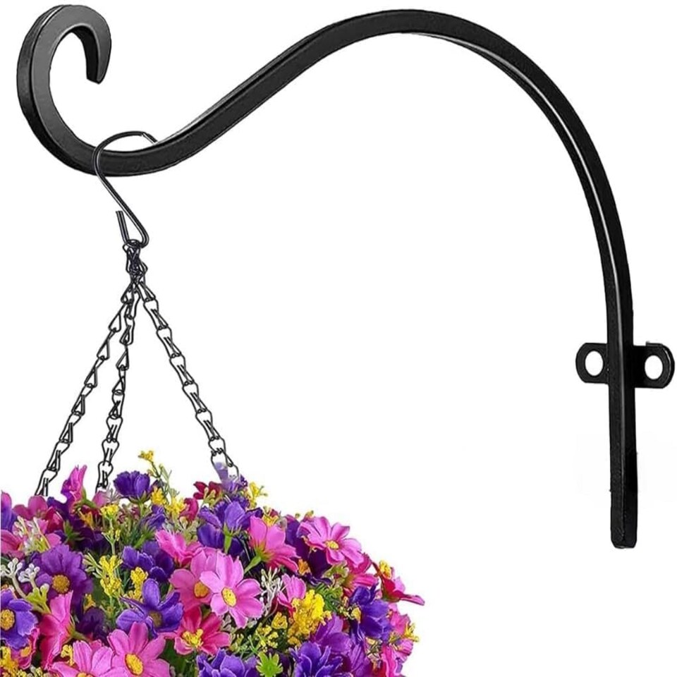 image 1 of Marco Paul Black Steel Wall Mounted Wall Hook 8"