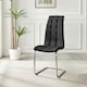 image 3 of Furniturebox 2x Deep Foam Cushioned Black Murano Dining Chairs