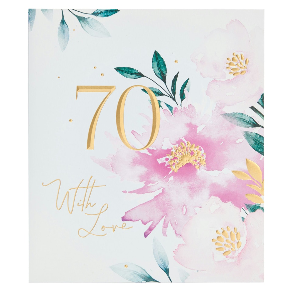 image 1 of 70th Birthday Card - Ruby