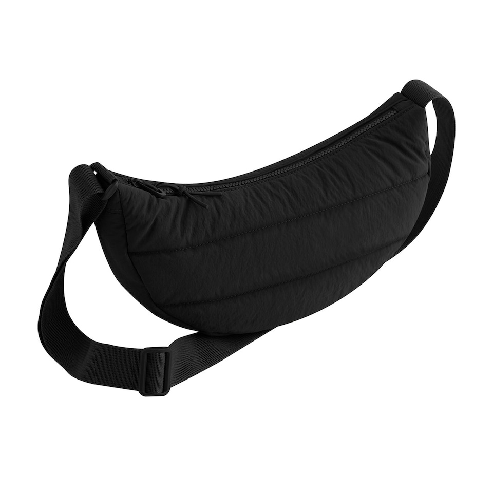 image 1 of Bagbase Quilted Crossbody Bag | Black | Black | One Size | 1