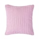 image 1 of Homescapes Cotton Cable Knit Pastel Pink Cushion Cover - 45 x 45 cm | Pink | Pink | 45 x 45 cm