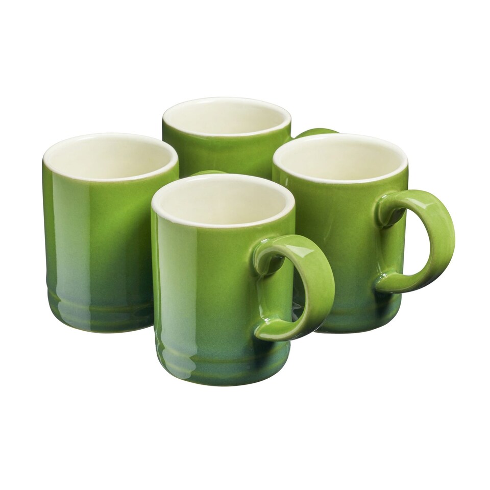 image 1 of Cooks Professional 4pc Espresso Cup Set - Stoneware Mini Mugs - 100ml | Green | Green