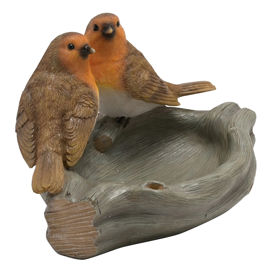 image 1 of Country Living Robin Pair Bird Bath