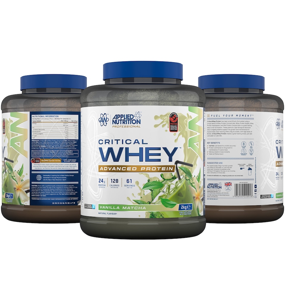 image 1 of Applied Nutrition Critical Whey Advanced Protein Powder - Vanilla Matcha - 61 Servings