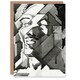 image 1 of Reijer Stolk Art Card Self Portrait Abstract Cubist Painting