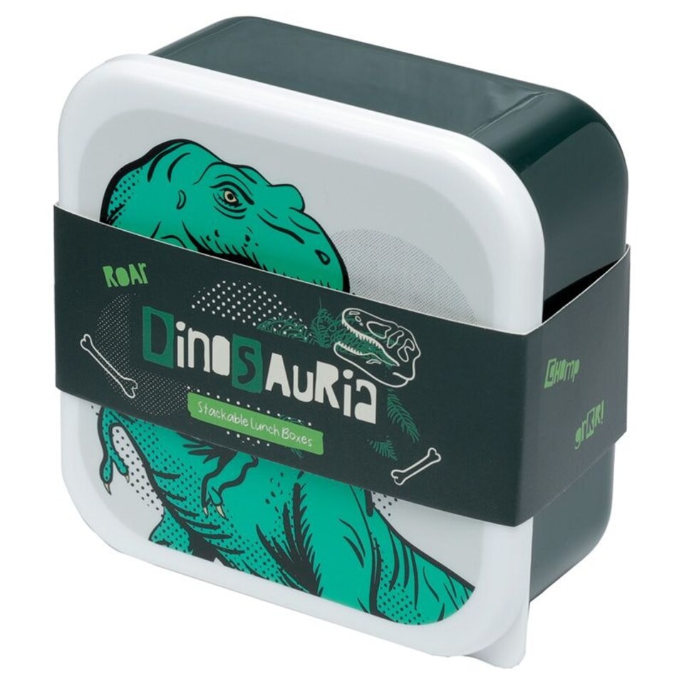 image 1 of Dinosauria Set of 3 Lunch Boxes