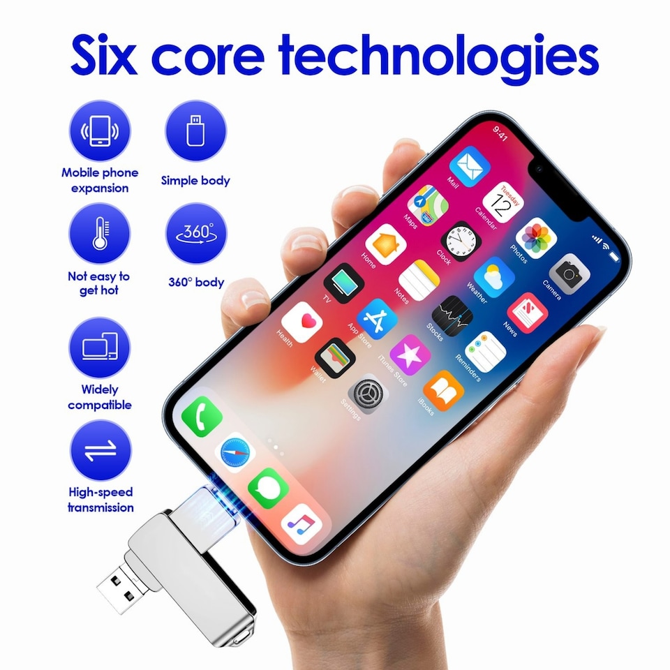 image 1 of 128GB Photo Stick USB 3.0 Flash Drive for iPhone