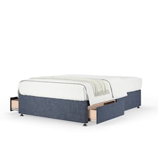 Signature Platinum 2000 Pocket Sprung Midnight Linen 2 Drawer Divan Set Double