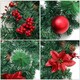 image 3 of Living and Home 2.8m LED Light Poinsettia Christmas Garland Decor - Blossom * snow