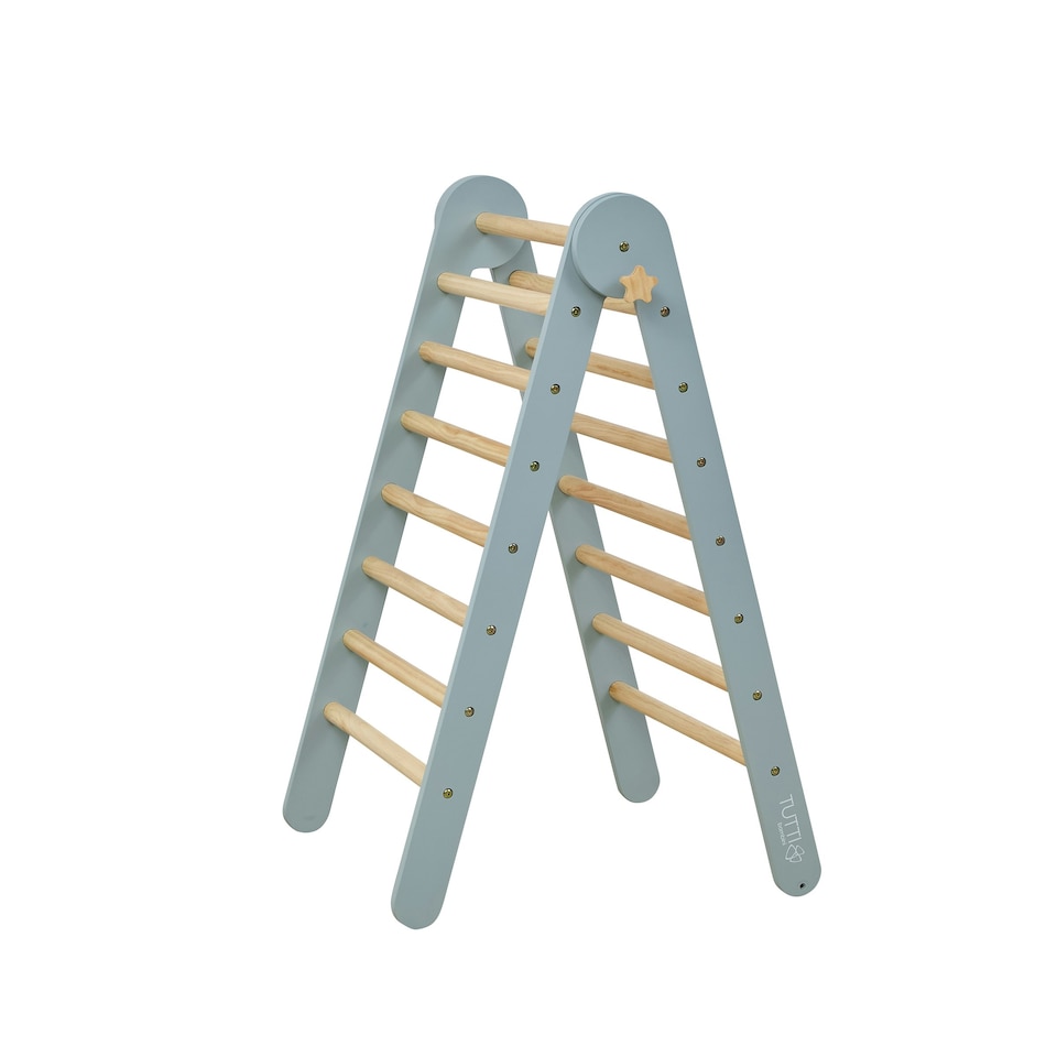 image 1 of Tutti Bambini Scala Montessori 3 in 1 Pikler Climbing Frame with Climbing Wall - Ocean Stone