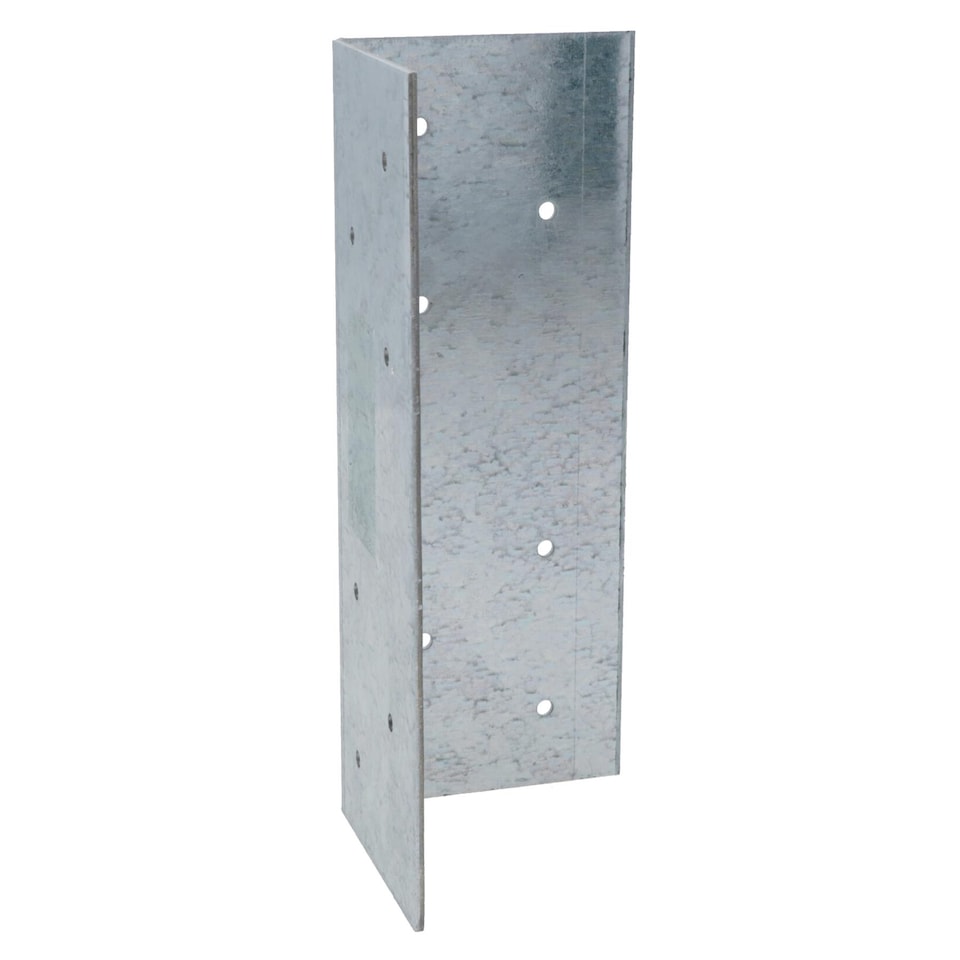 image 1 of Fence Post Extender Angle Bracket Galvanised 70 x 70 x 180mm Holder Support