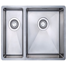 Austen & Co. Orla Stainless Steel 1.5 Bowl Kitchen Sink, Right Hand Main Bowl, Inset & Undermount