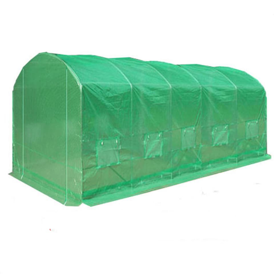image 1 of 6m x 3.5m Pro Max Polytunnel Greenhouse - Green