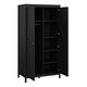 image 5 of Madrid Wardrobe with 2 Doors in Matt Black