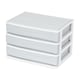 image 1 of 3 Drawer Large Desk Organiser Grey