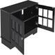 image 5 of MDA Designs Hamilton Black Freestanding Traditional TV Cabinet with Storage Elegant Classic Design for Flat Screen TVs up to 55" Black