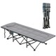 image 1 of Outsunny Camping Bed for Adults with Cushion, Headrest, Side Pocket, Grey 