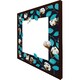 image 3 of Watercolour blue leaf frame (Picture Frame) Brown | Oak | XL
