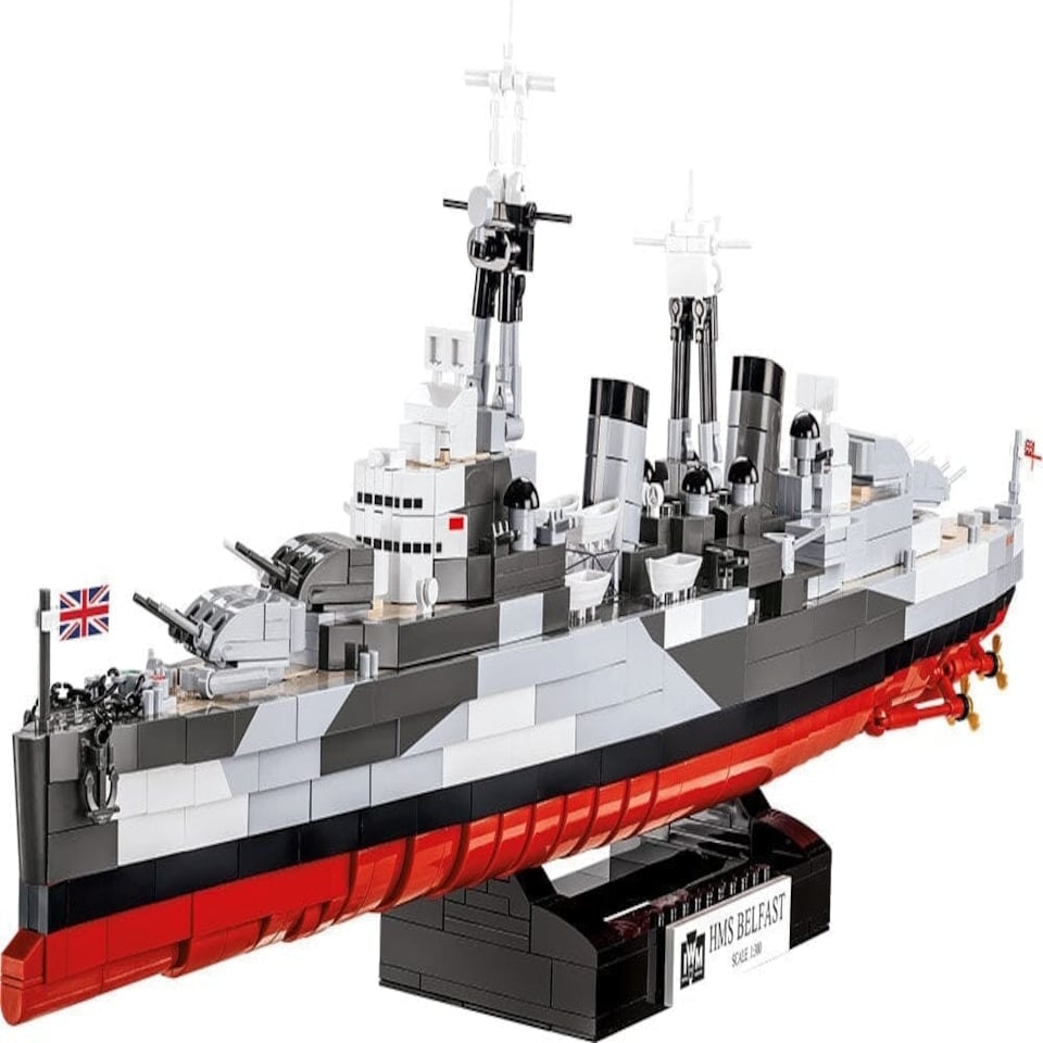 image 1 of HMS Belfast ship brick model - COBI 4844 - 1517 bricks