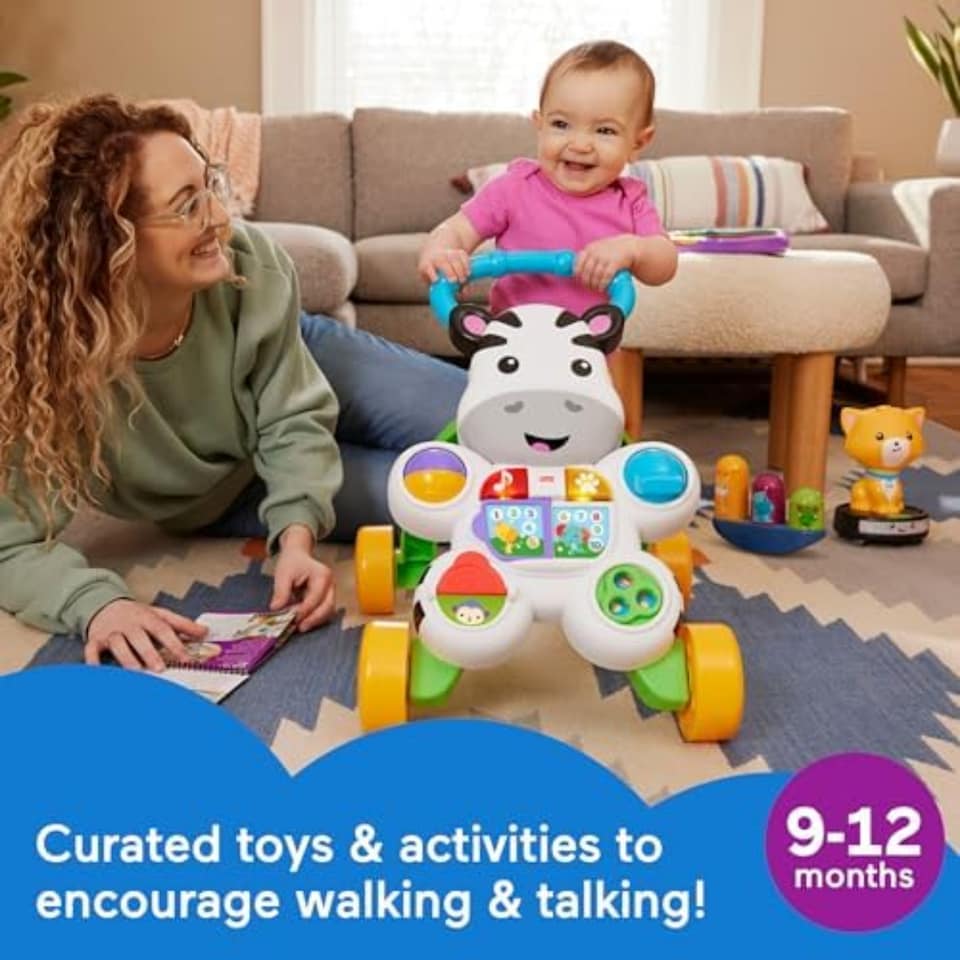 image 1 of Fisher Price Baby And Toddler Play Kit Lets Walk And Talk Set